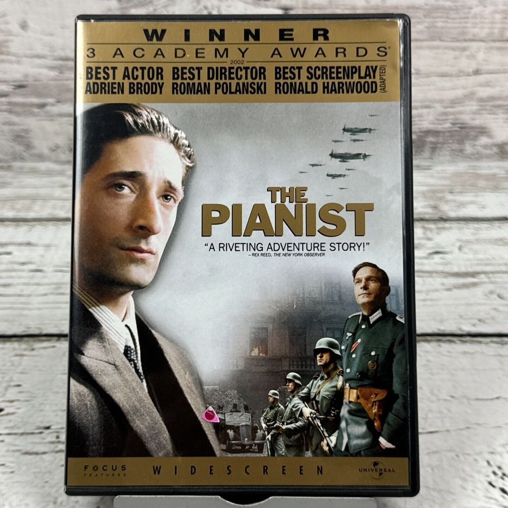 The Pianist (DVD, 2003, Widescreen) Adrien Brody, Thomas Kretschmann, Frank Finl